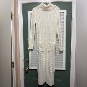 Sweet Halo Cowl neck Maxi Sweater Dress Sz Large